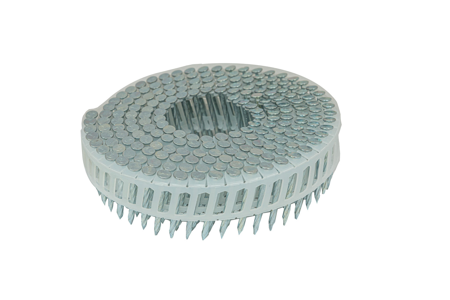 32mm x 2.5 Screw Shank Hardened Electro Galv Flat Head Coil Nail