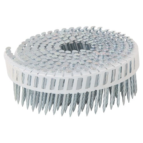 15° Plastic Collated Flat Head Hardened Coil Nails